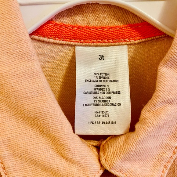 NEW! Carter’s Button Down Pink Denim Jacket - Picture 10 of 12